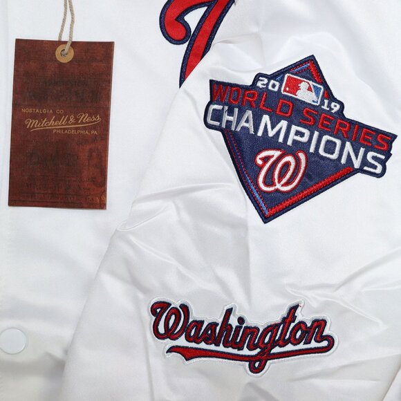 Mitchell & Ness Washington Nationals MLB City Collection Satin Men's Jacket NWT - Picture 6 of 6